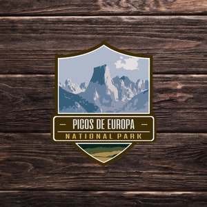 Sticker Parc national des Pics d'Europe (Espagne) [UE] - Collection de stickers pour voyages d'aventure | Europe