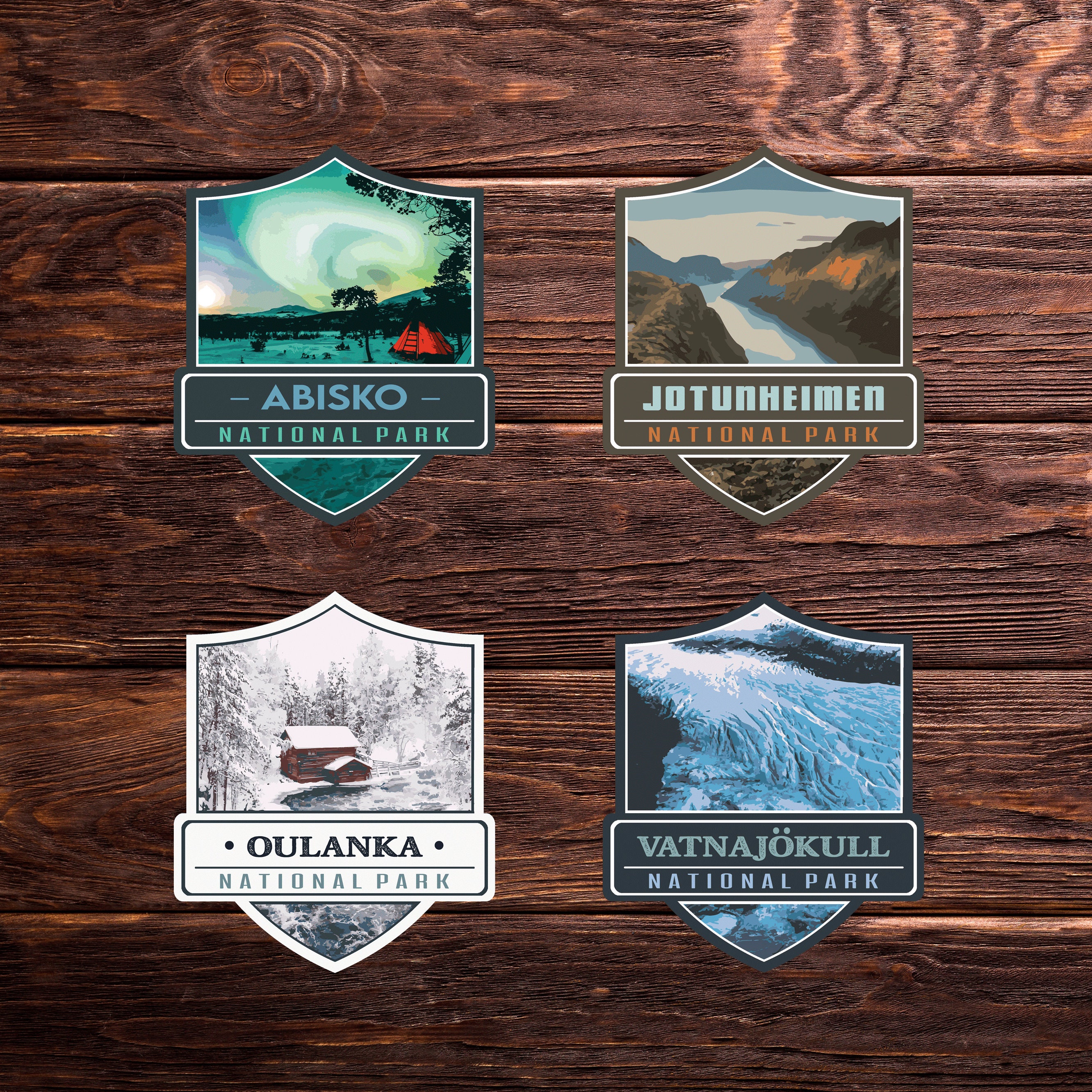 Vatnajökull National Park Sticker (iceland) [EU] - Adventure Travel ...