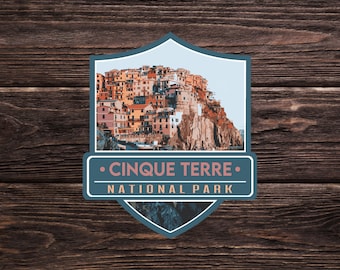 Cinque Terre National Park Sticker (Italy) [EU] - Adventure Travel Sticker Collection | Europe