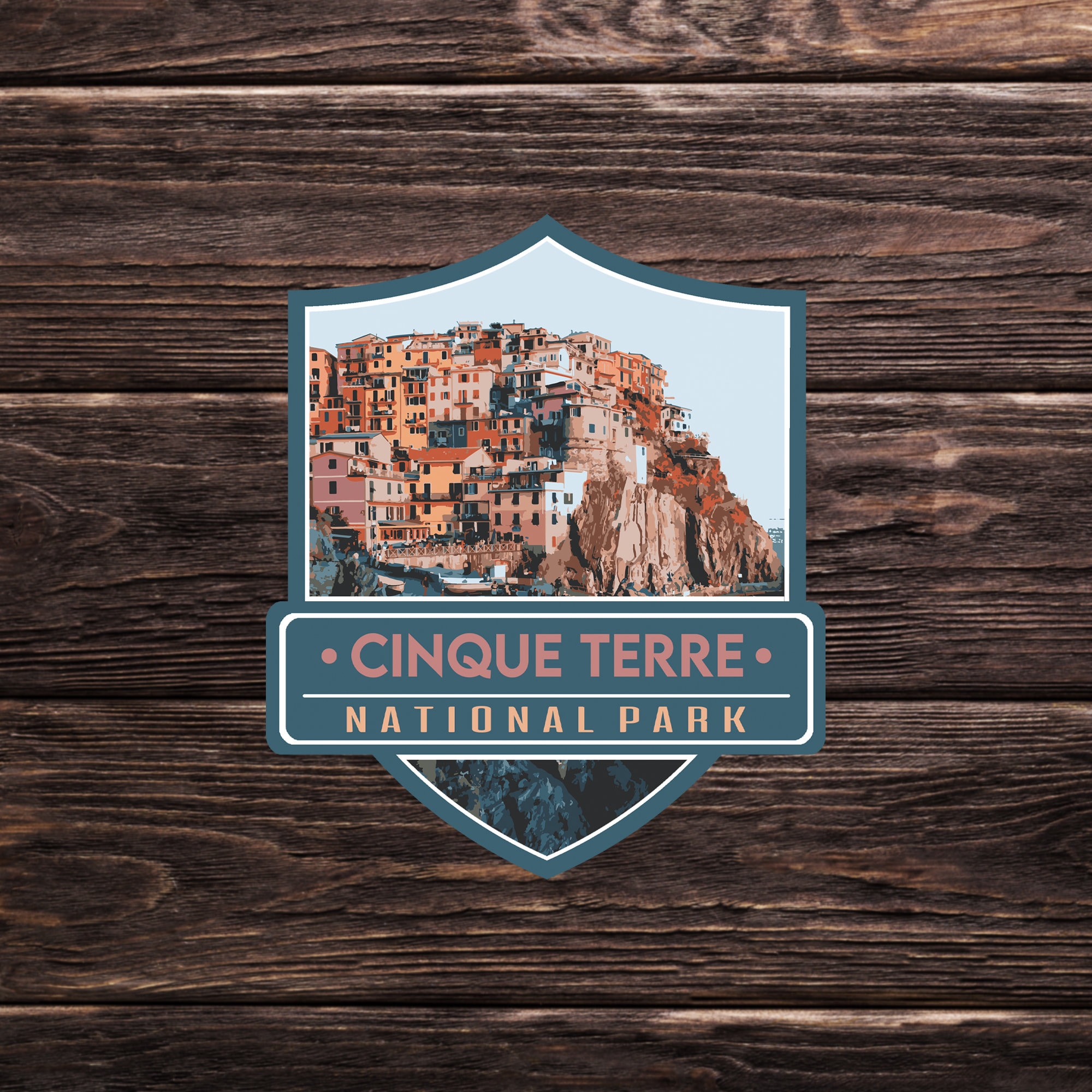 Cinque Terre National Park Sticker (Italy) [EU] - Adventure Travel Sticker Collection | Europe