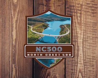 NC500 Sticker - North Coast 500 Scotland (UK) - Adventure Travel Sticker Collection
