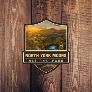 North York Moors National Park Sticker (UK) - Adventure Travel Sticker Collection