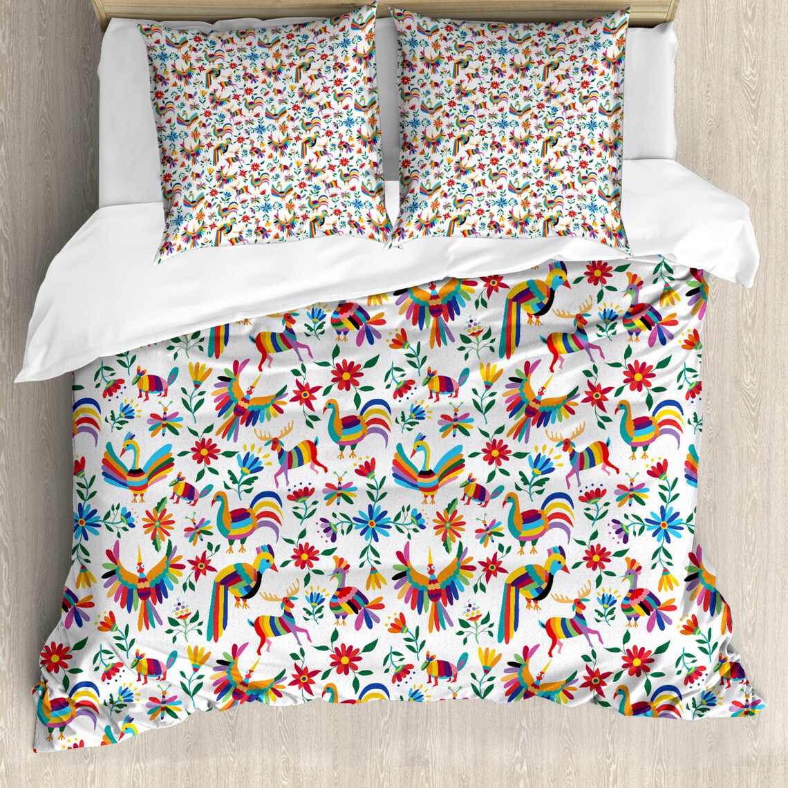 Mexican Duvet Cover Set Traditional Latin American Art Etsy UK