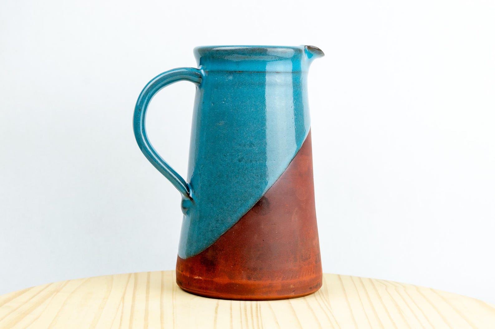 Table Pitcher Table Pitcher in Emerald. 36oz Wheel Thrown Pitcher. - Etsy