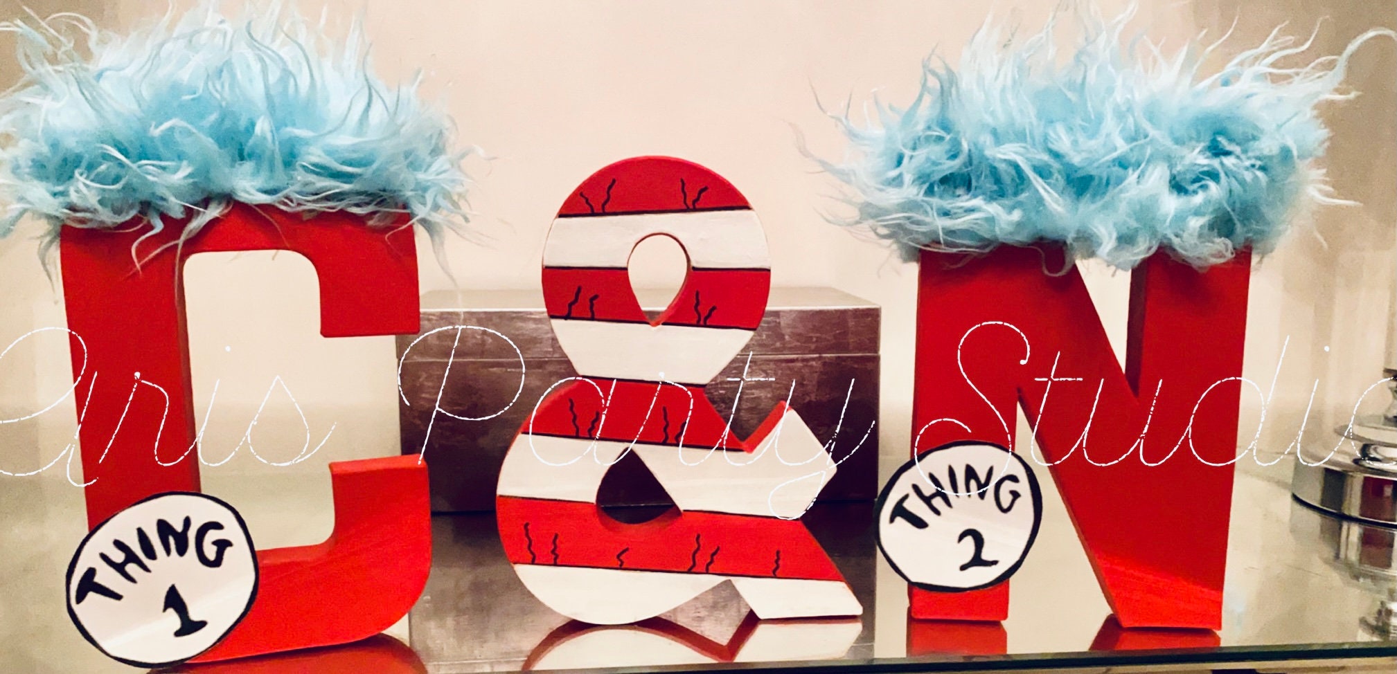 Cosa 1 Cosa 2 Fiesta Dr. Seuss 1er Cumpleaños Cosa 1 Cosa 2 | Etsy