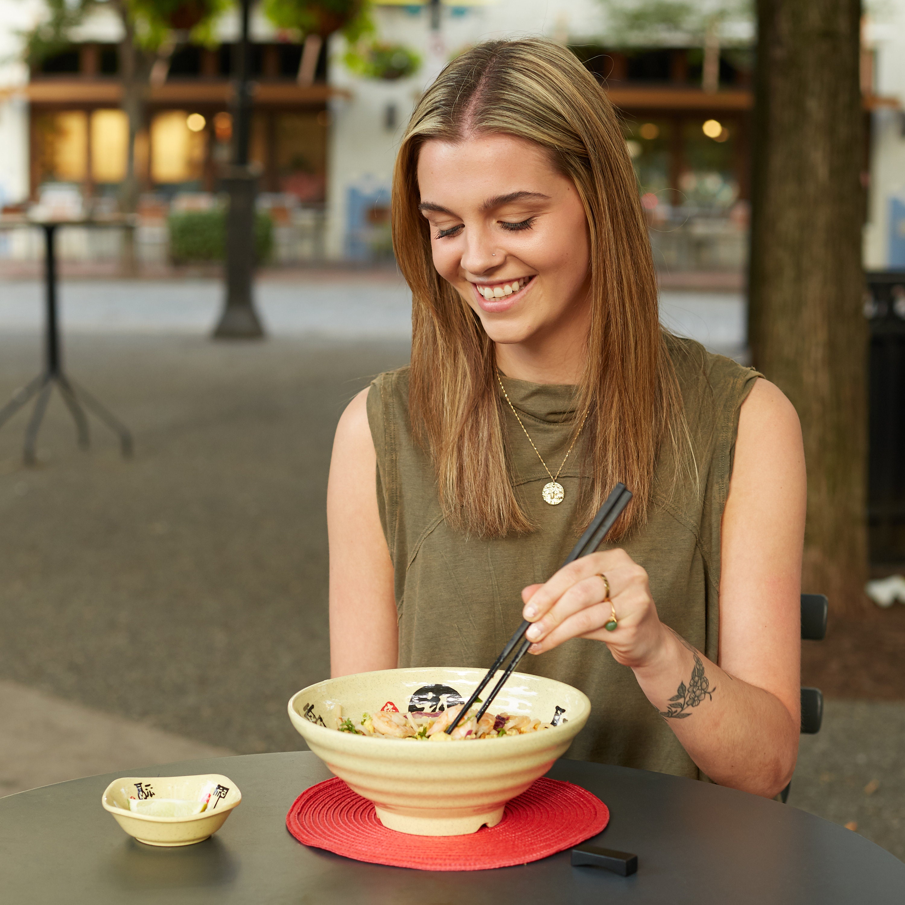 Ramen Bowl Set Japanese Style Melamine Dinnerware Set Etsy