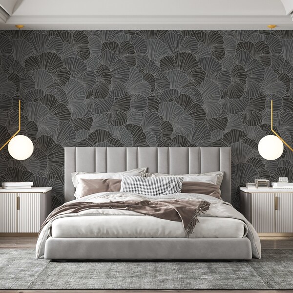 Charcoal Grey Wallpaper Etsy