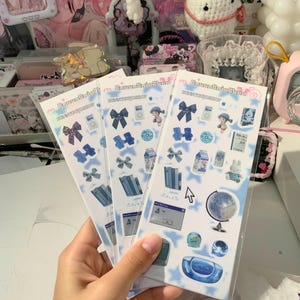 Blauw png-stickervel
