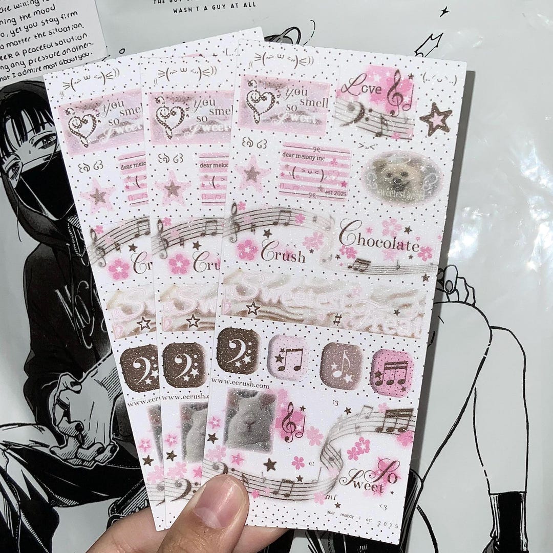 Chocolate Crush Sticker Sheet - Etsy