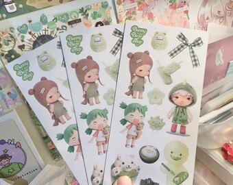 green png sticker sheet