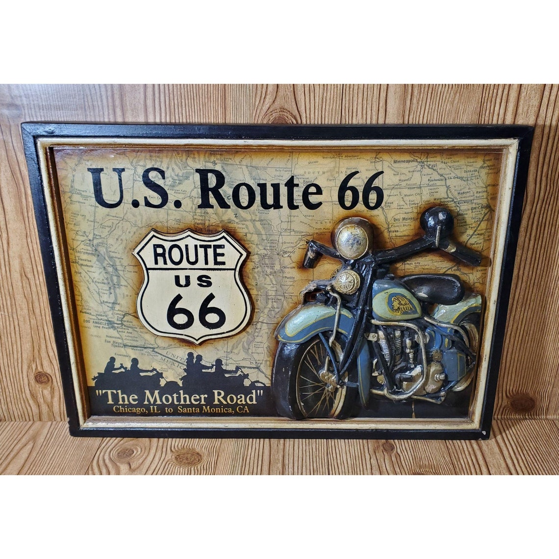 Route 66 Relief Art Wall Hanging - Etsy