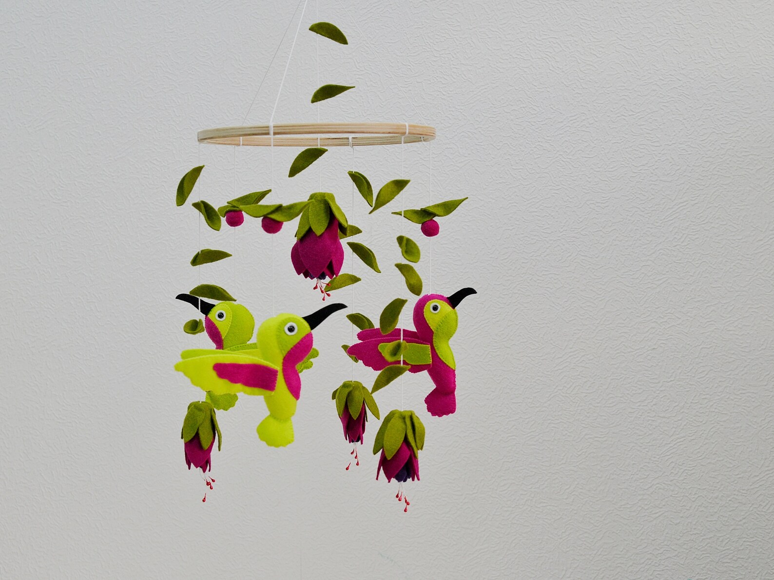 Hummingbird mobile Nursery Baby Mobile Birds Hummingbird Decor Etsy