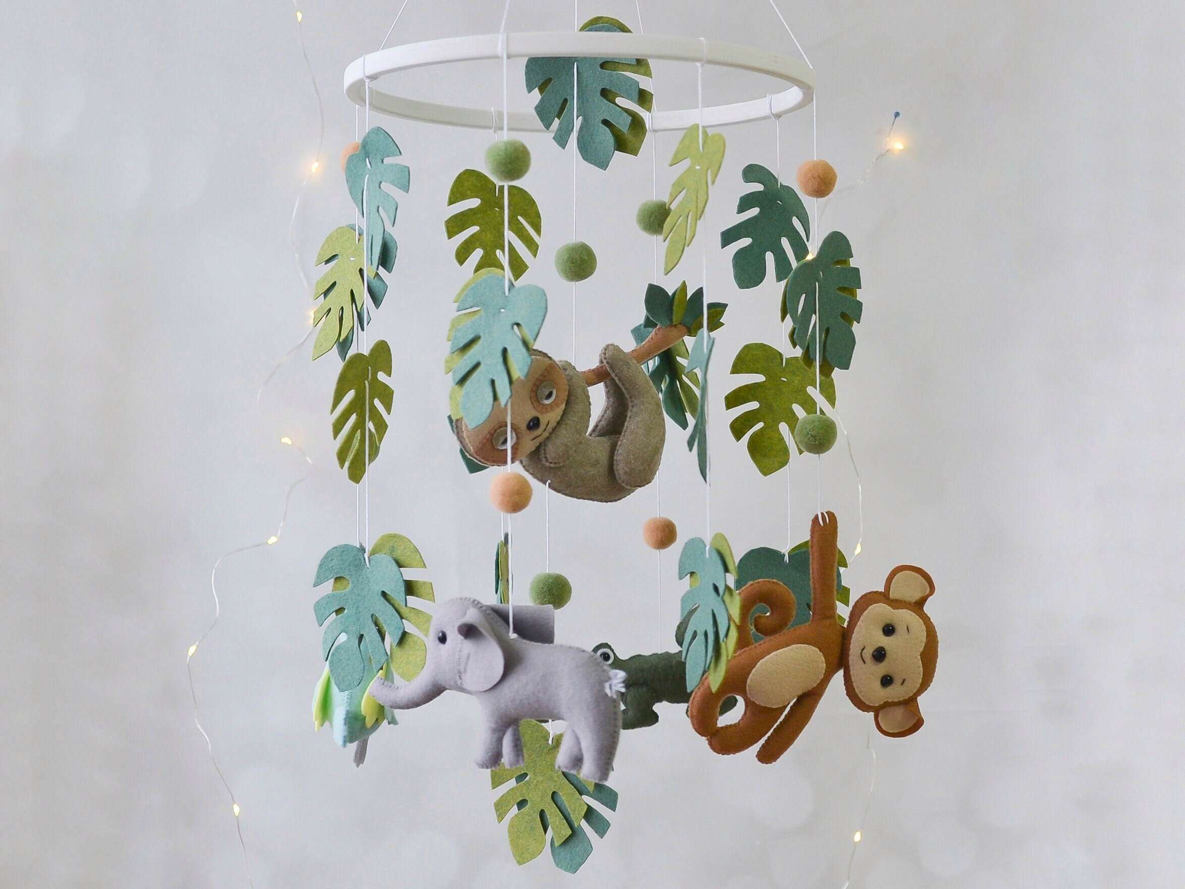 Safari African Jungle baby crib mobile Etsy