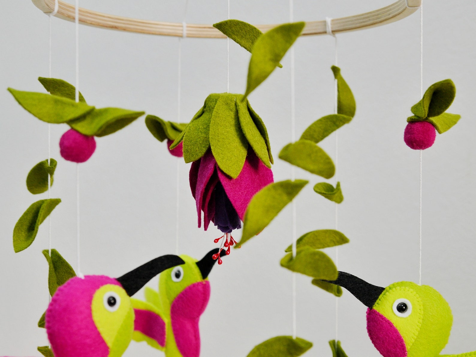 Hummingbird mobile Nursery Baby Mobile Birds Hummingbird Decor Etsy