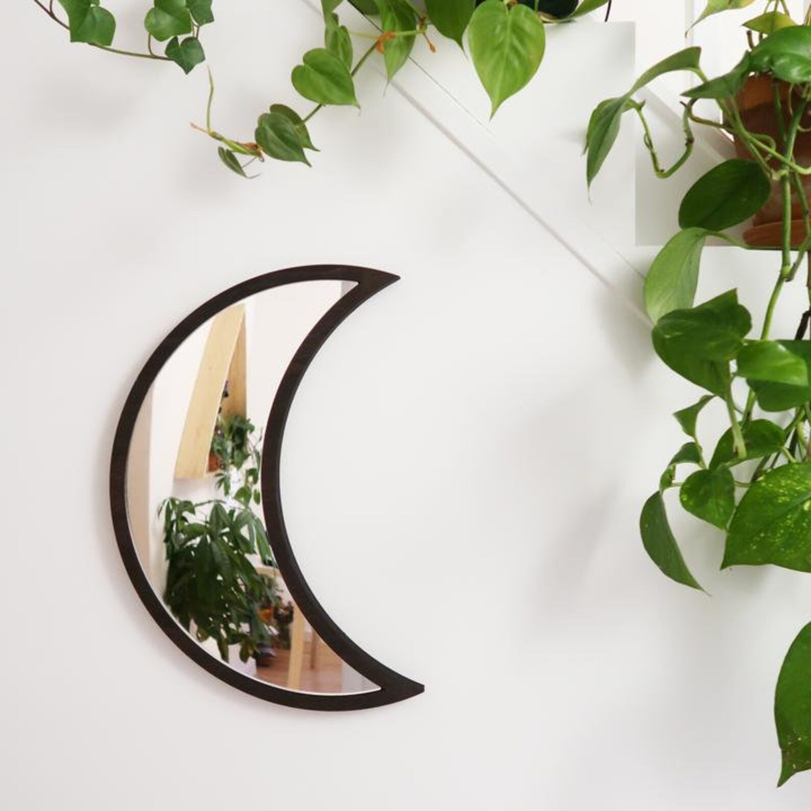 Crescent Moon Mirror Moon Mirror Wall DecorMoon Mirror Wall Etsy