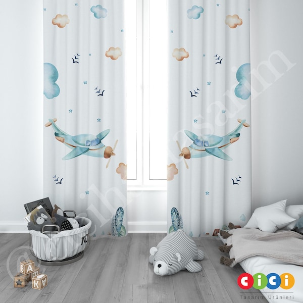 Airplane Curtains Etsy