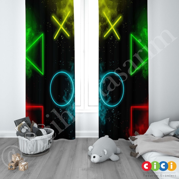Gamer Curtains Etsy