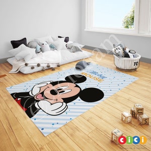 Micky Maus Teppich, Teppich, Baby Jungen und Mädchen Kinderzimmer Teppich, Kinderzimmer Teppich