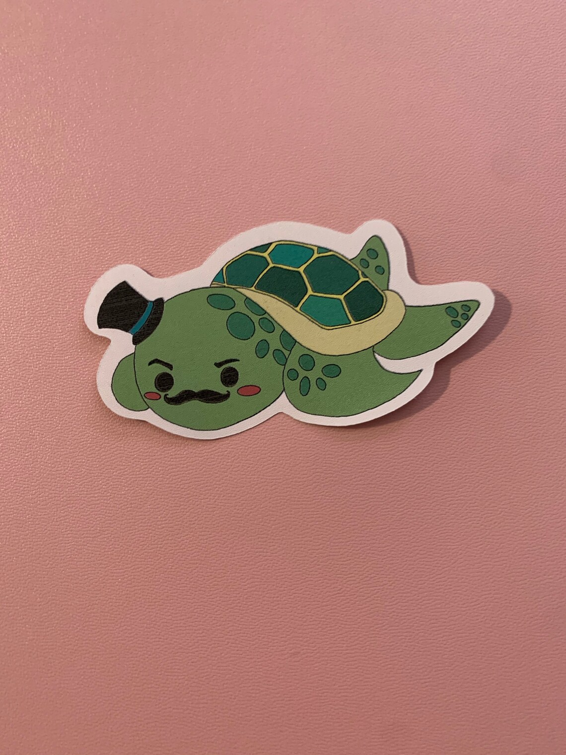 Fancy Turtle Sticker Etsy