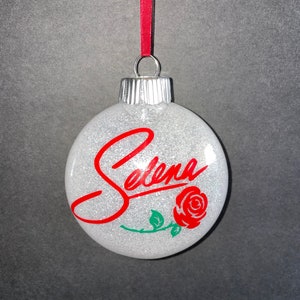 Selena inspired Christmas Ornament*Free personalization