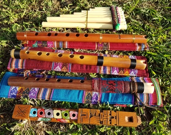 5 Native American flute pan pipes sale  tuned andean quena set new