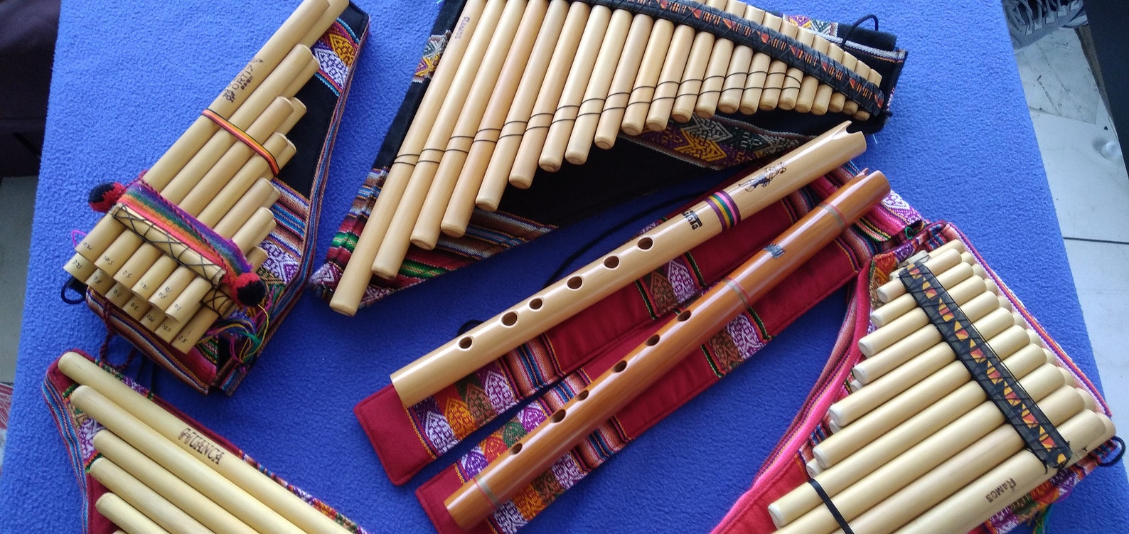 7 Flutes Zampona Pan Flute Native American Flute Protuned Etsy