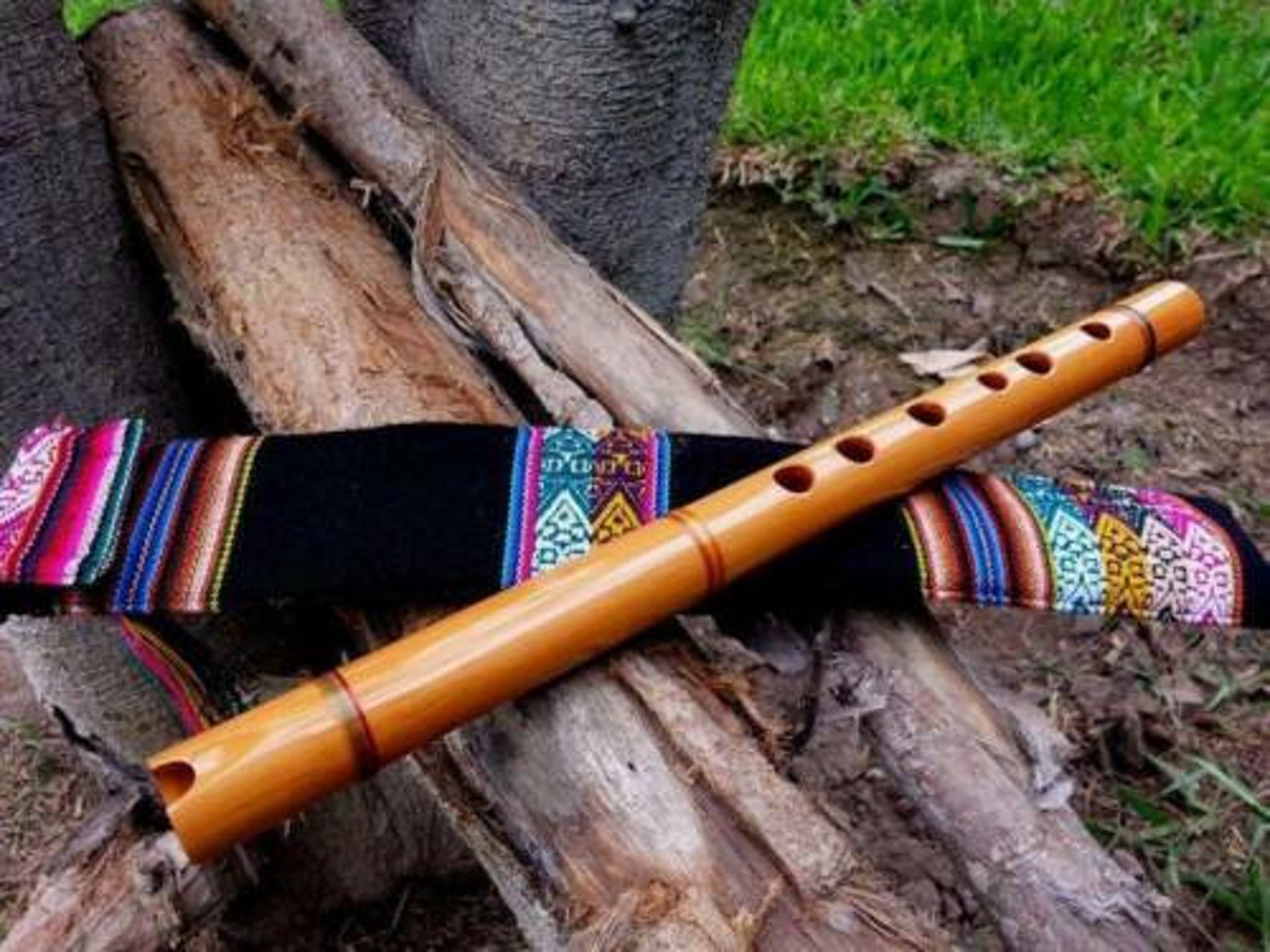 Native American flute indigenous Kena/Quena wood with Etsy