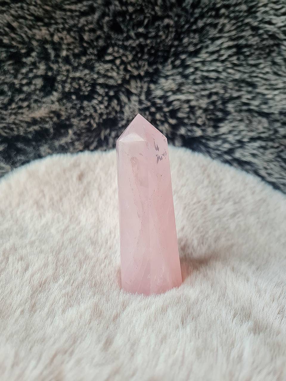 Obélisque Pierre Naturelle Quartz Rose