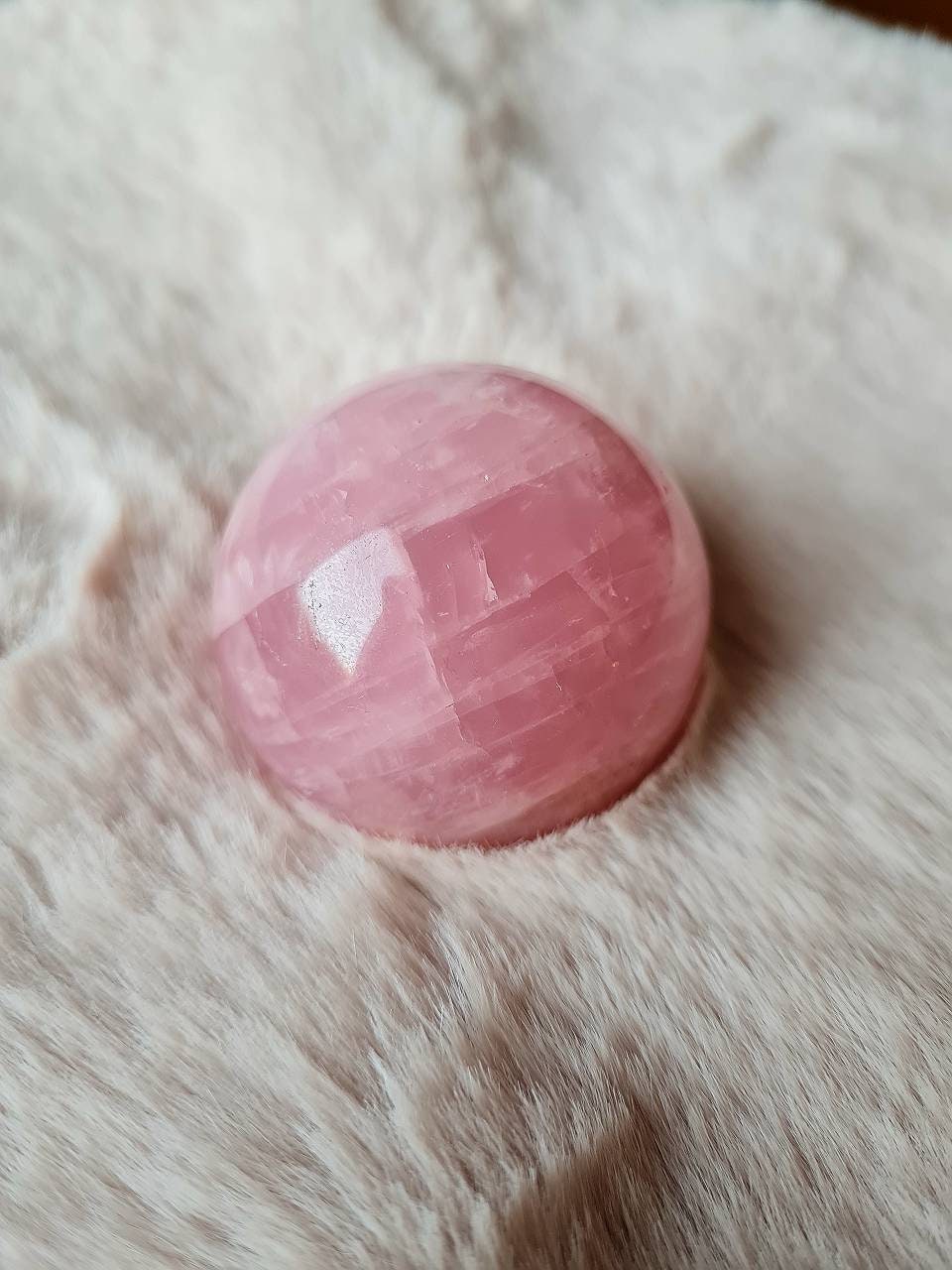 Sphère Minérale en Pierre Naturelle Quartz Rose