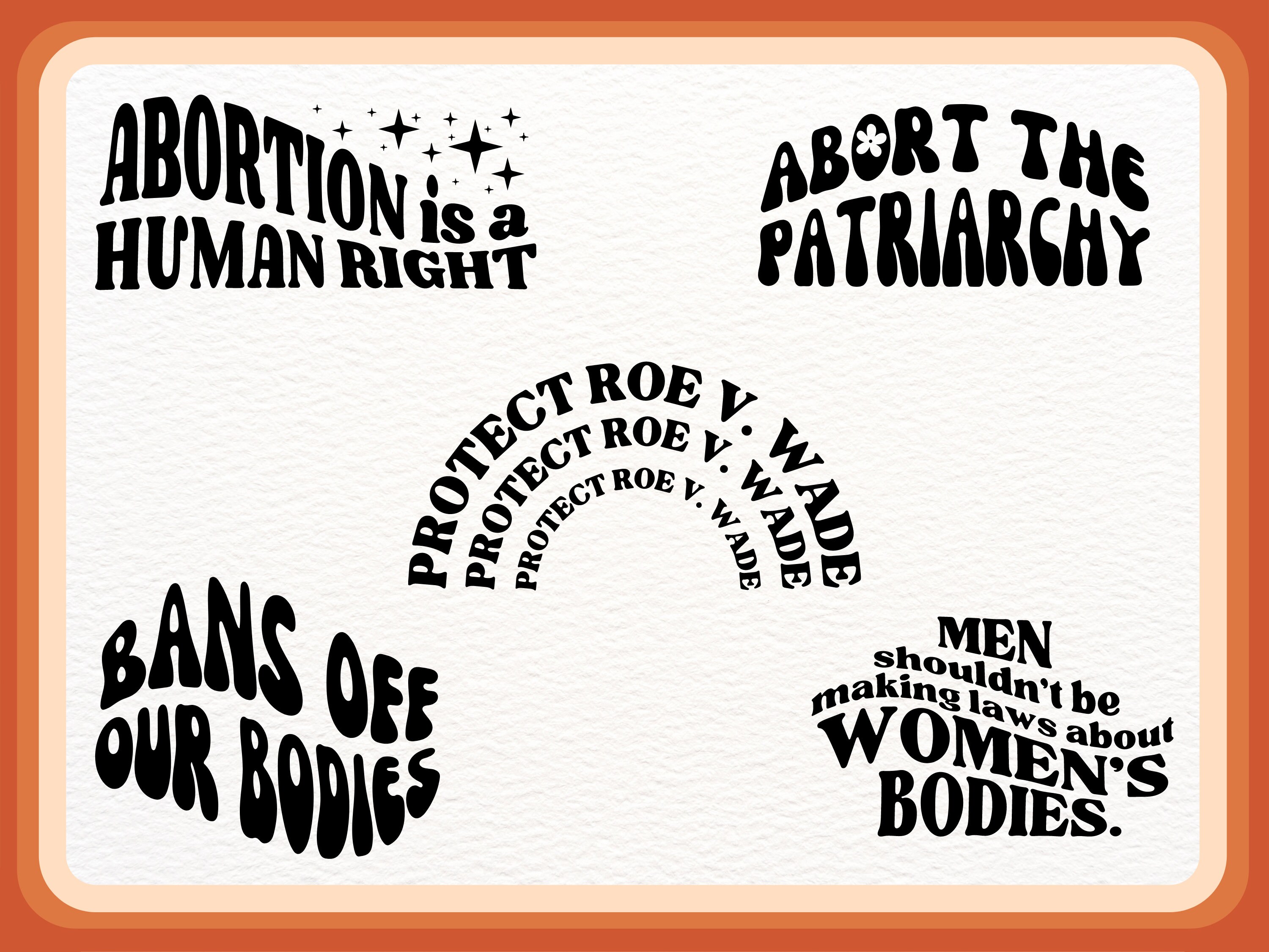 Pro Choice Graphics Pro Choice Graphics Bundle, Reproductive Rights, Roe V. Wade, T-shirt ...