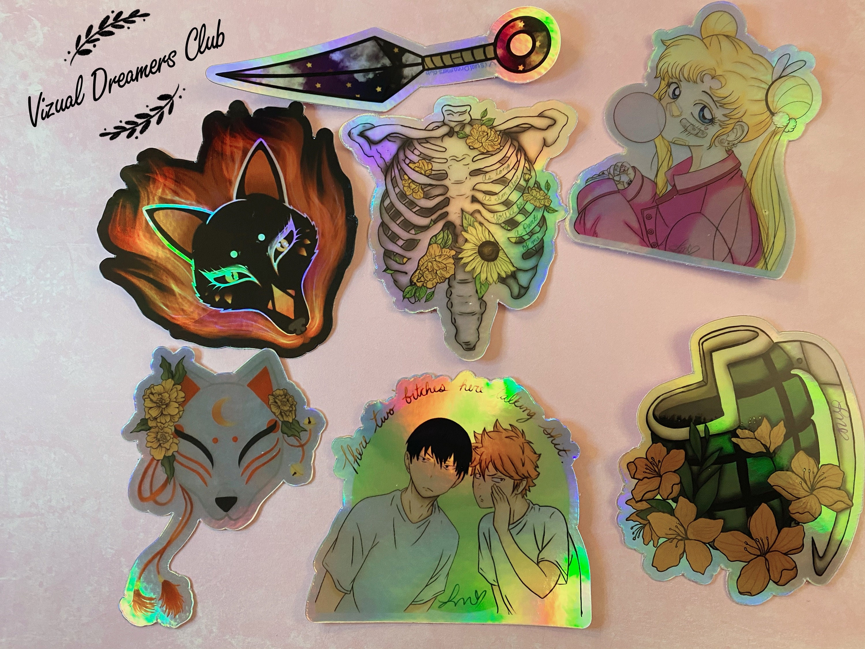 Holographic Stickers | Etsy