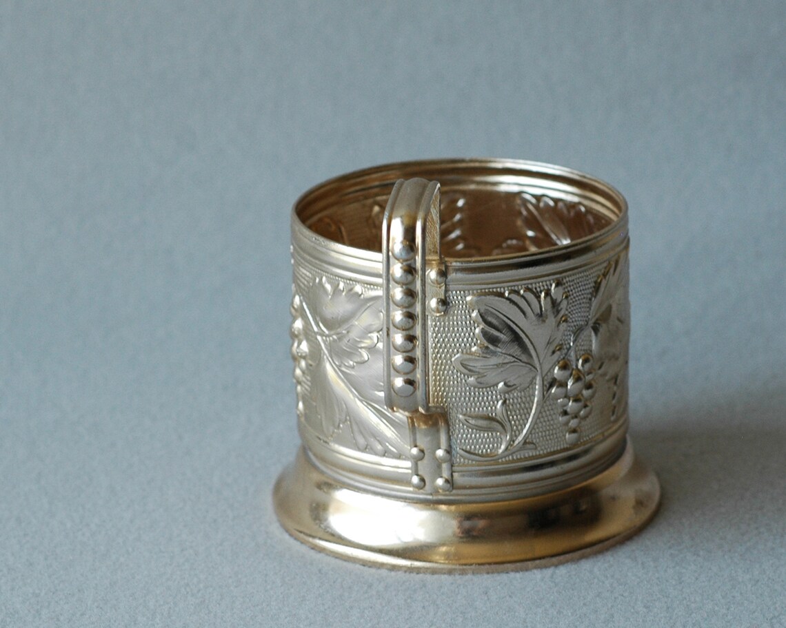 Hot Drink Glass Holder Flower Cup Holder with Handle Etsy