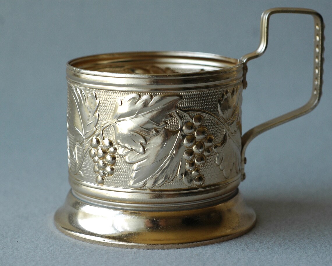 Hot Drink Glass Holder Flower Cup Holder with Handle Etsy