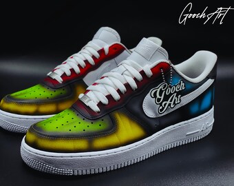 custom burnt air force 1