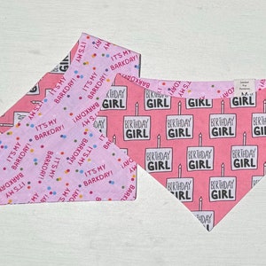 Birthday Girl Dog Bandana