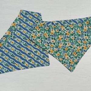 Floral Dog Bandana made with Rifle Paper Printed Fabric