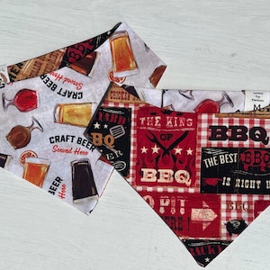 Beer and BBQ Dog Bandana