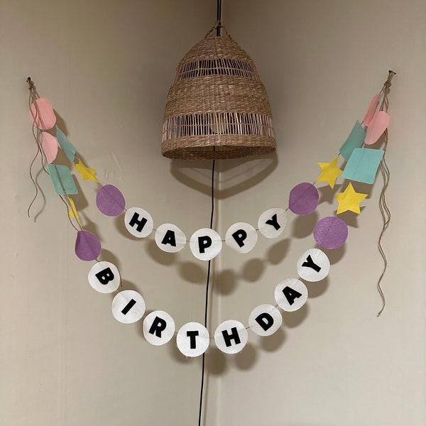 Taylor Swift Happy Birthday Banner / Swiftie Garland / Taylor Swift Birthday Felt Sign