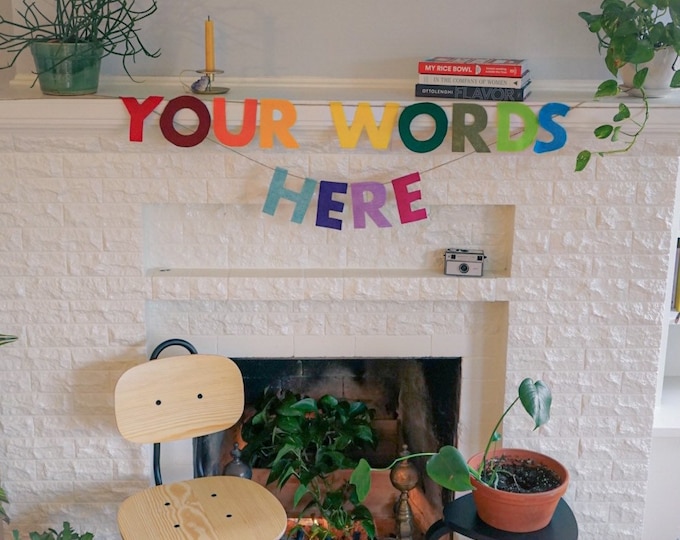 Customizable Felt Garland | Personalized Bunting