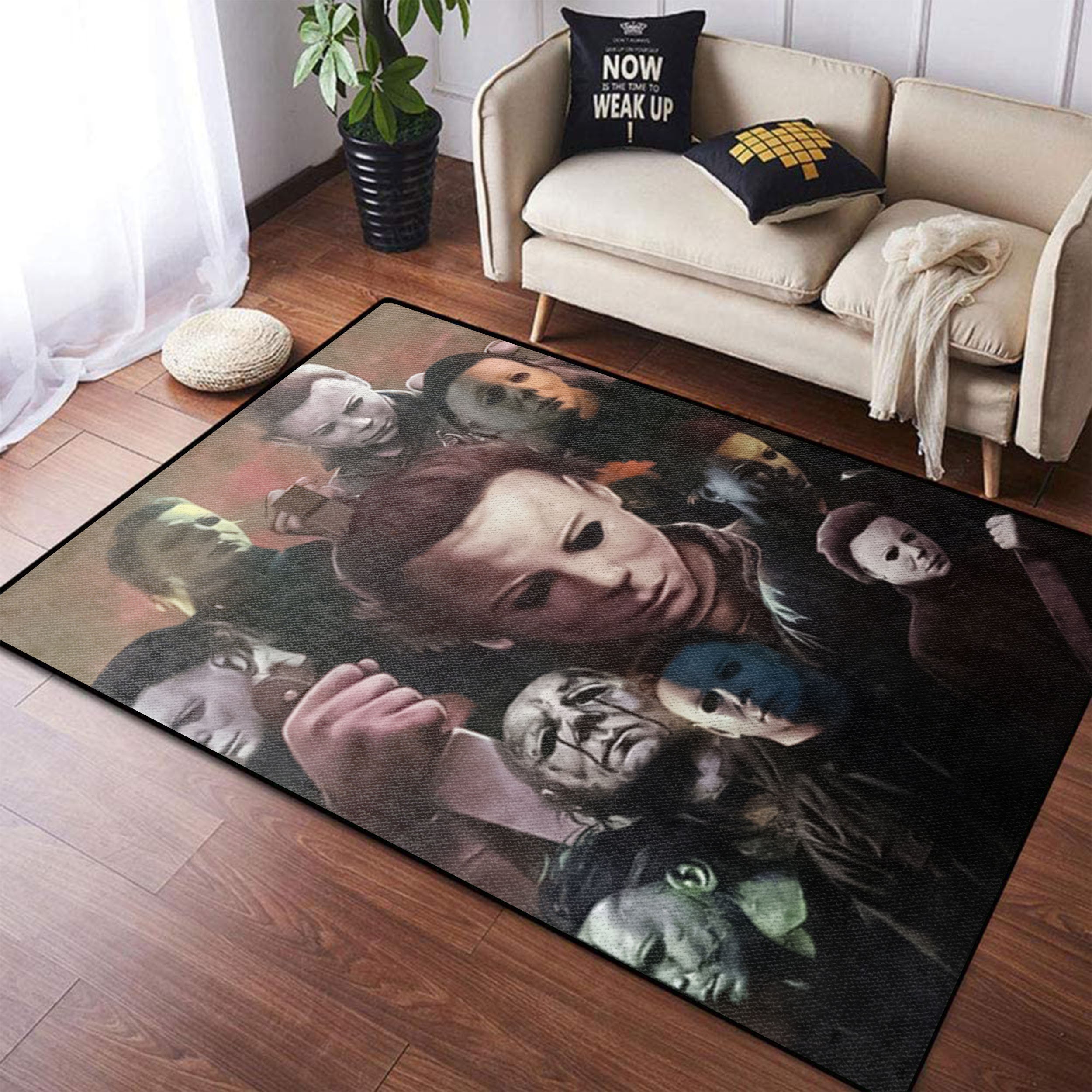 Horror Characters Rug Carpet Michael Character Rug Carpet Etsy