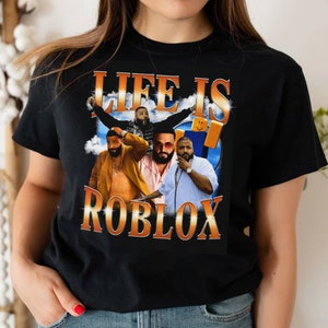 A vida é Roblox-Unisex DJ Khaled T-shirt, camisa engraçada - AliExpress