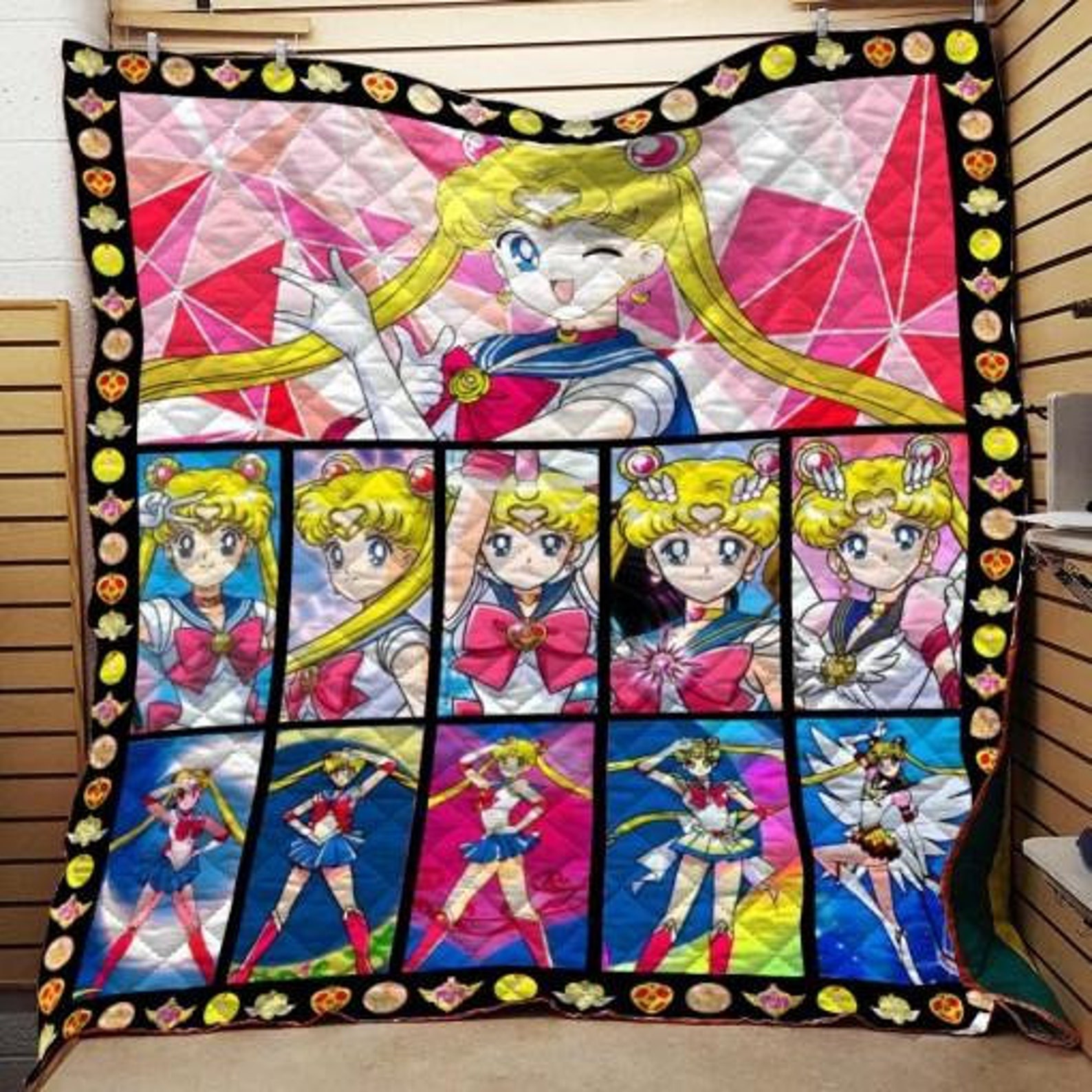 Sailor Moon Transformation Anime Quilt Blanket Ver 14 Bedding Etsy