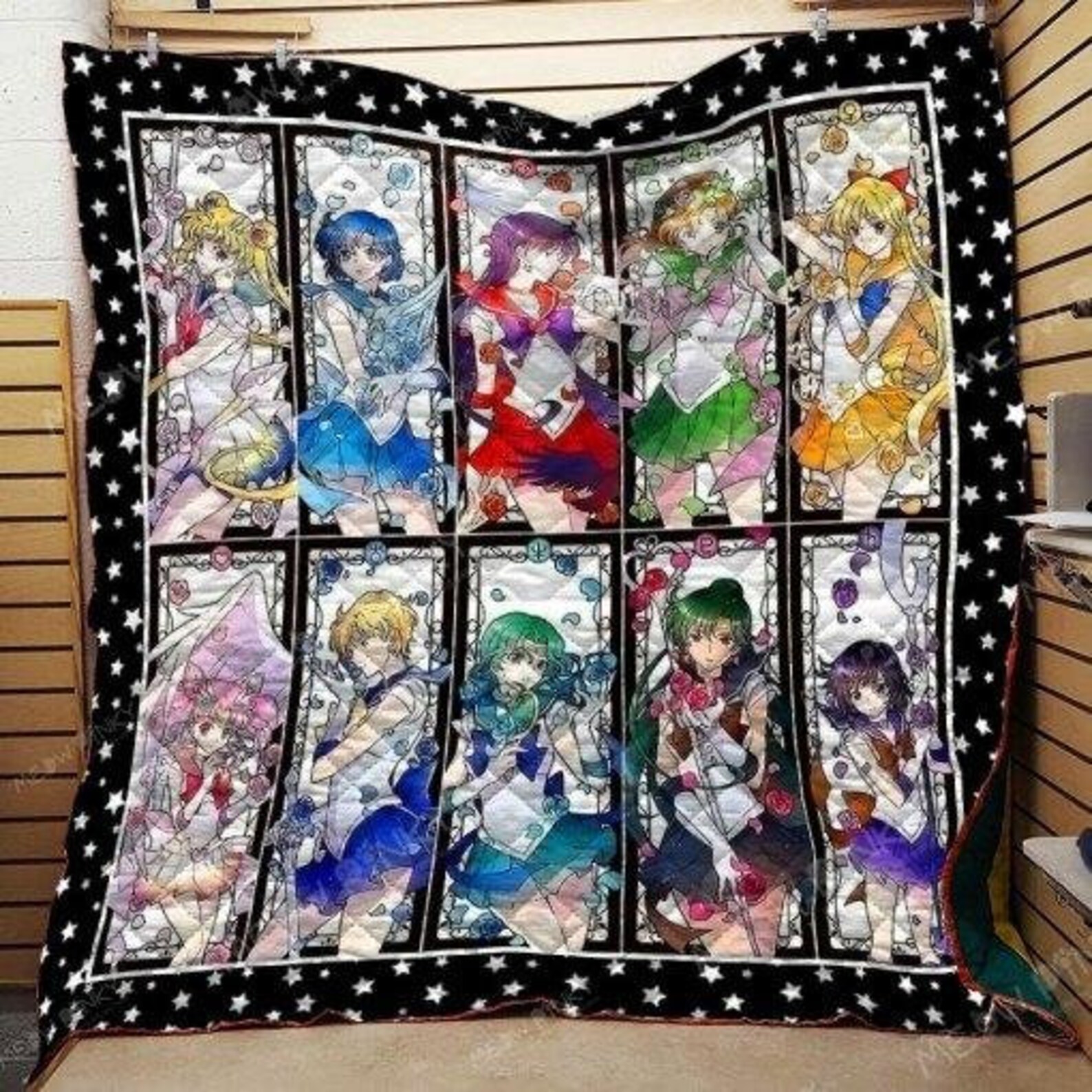 Sailor Moon Sailors Star Border Sailor Soldiers Anime Quilt Etsy