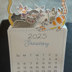 Calendrier 2025 pour les amoureux des chats