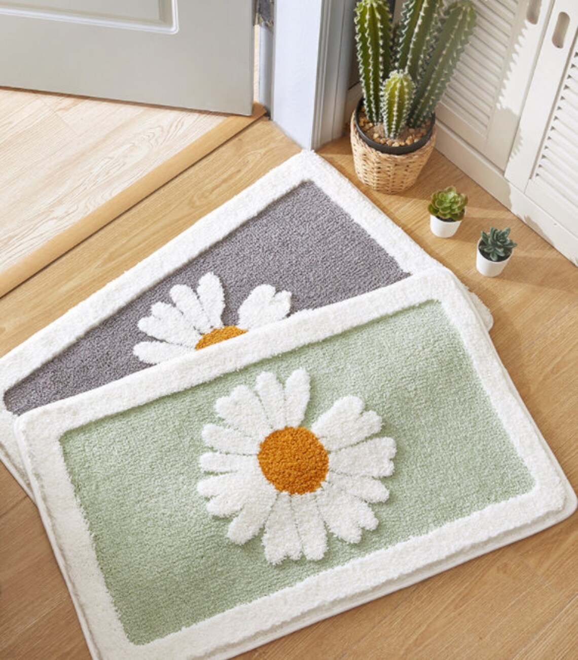 Daisy outdoor doormat home furnishings absorbent doormat Etsy