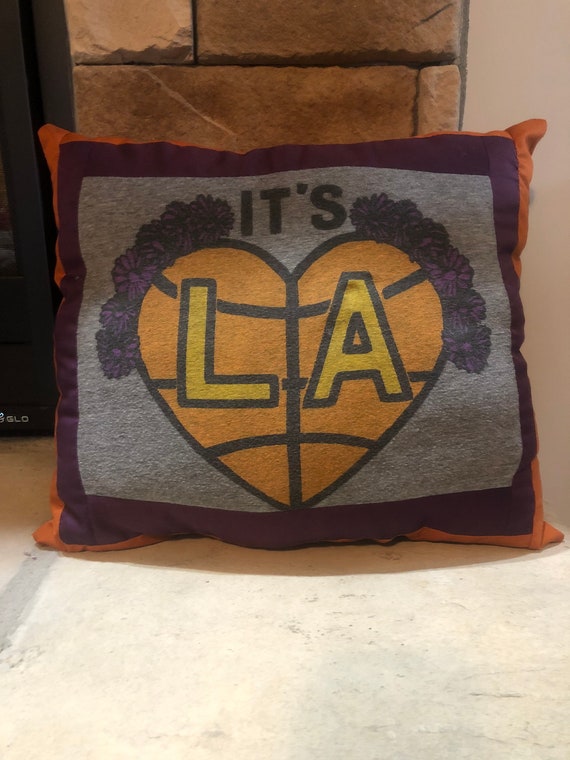 LA Basketball Decorative Pillow Etsy