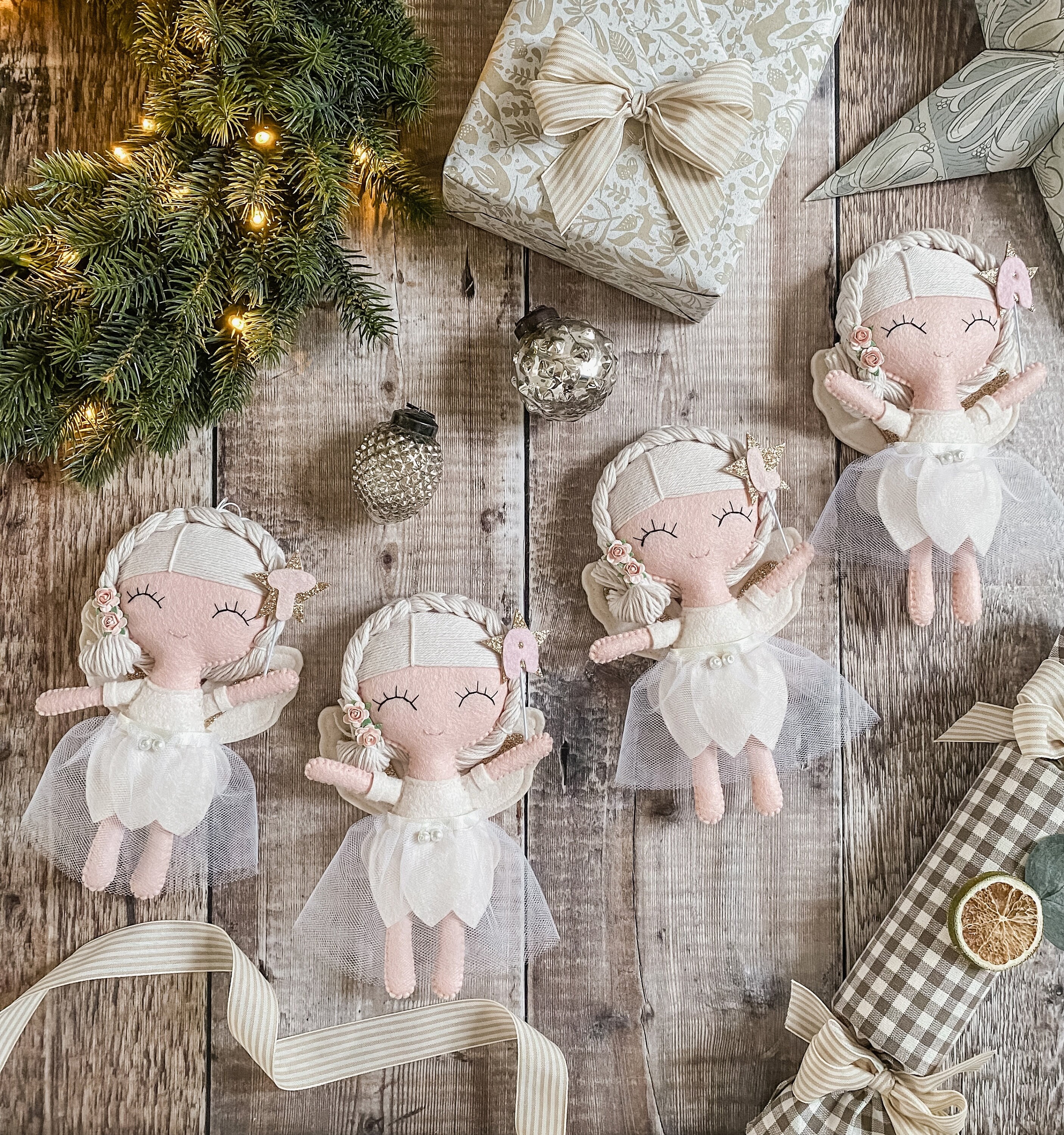 Felt Fairy Hanging Decoration - nursery decor - kids decor - fairy
