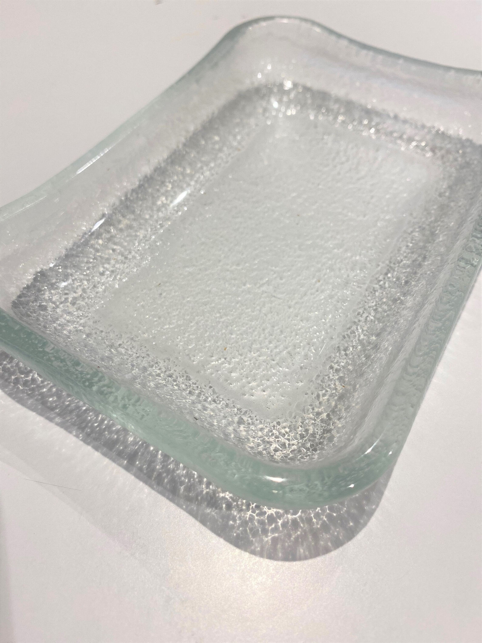 Recycled Glass Plate. Handmade Glass Plate. Artistic Glass Etsy UK