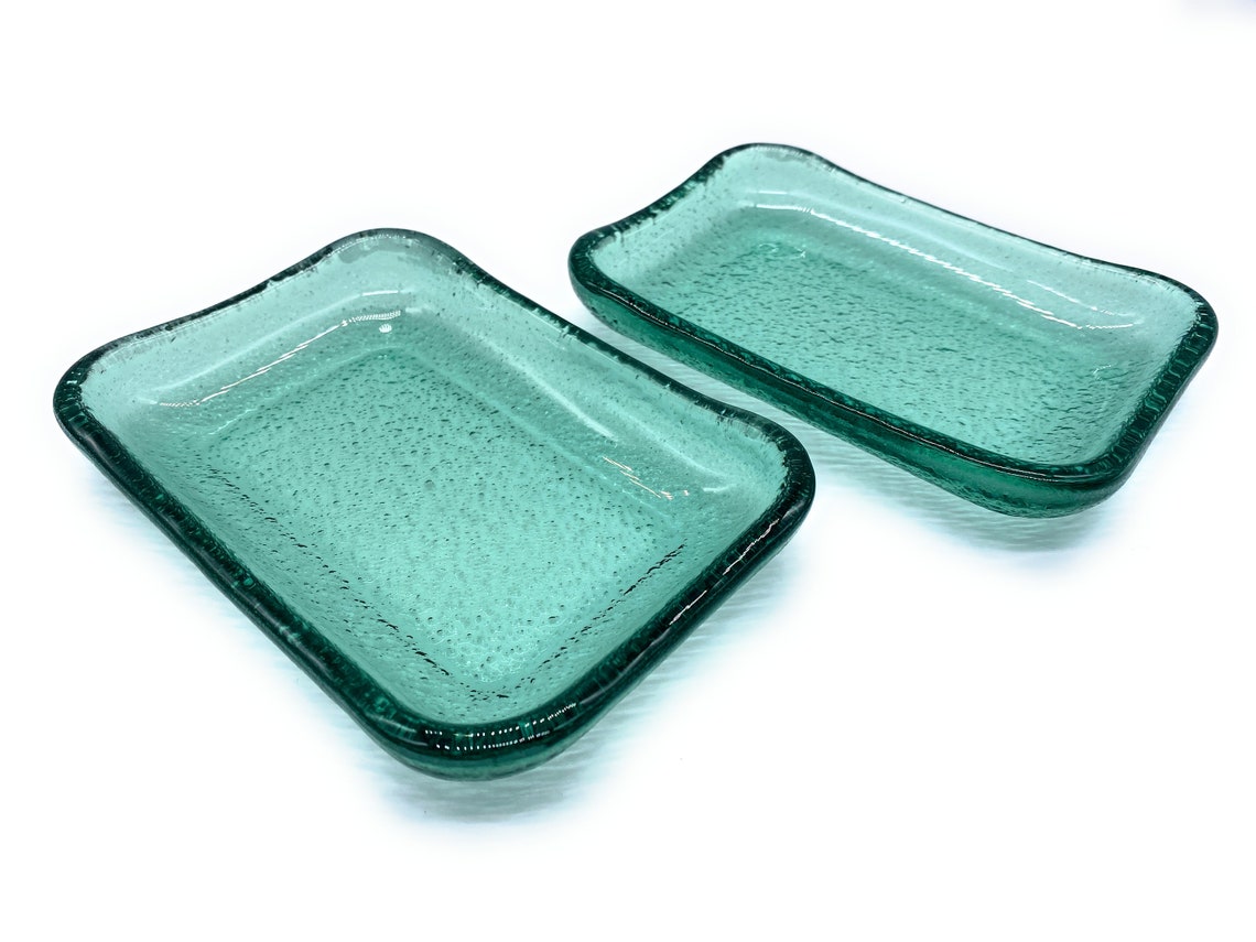 Recycled Glass Plate. Handmade Glass Plate. Artistic Glass Etsy UK