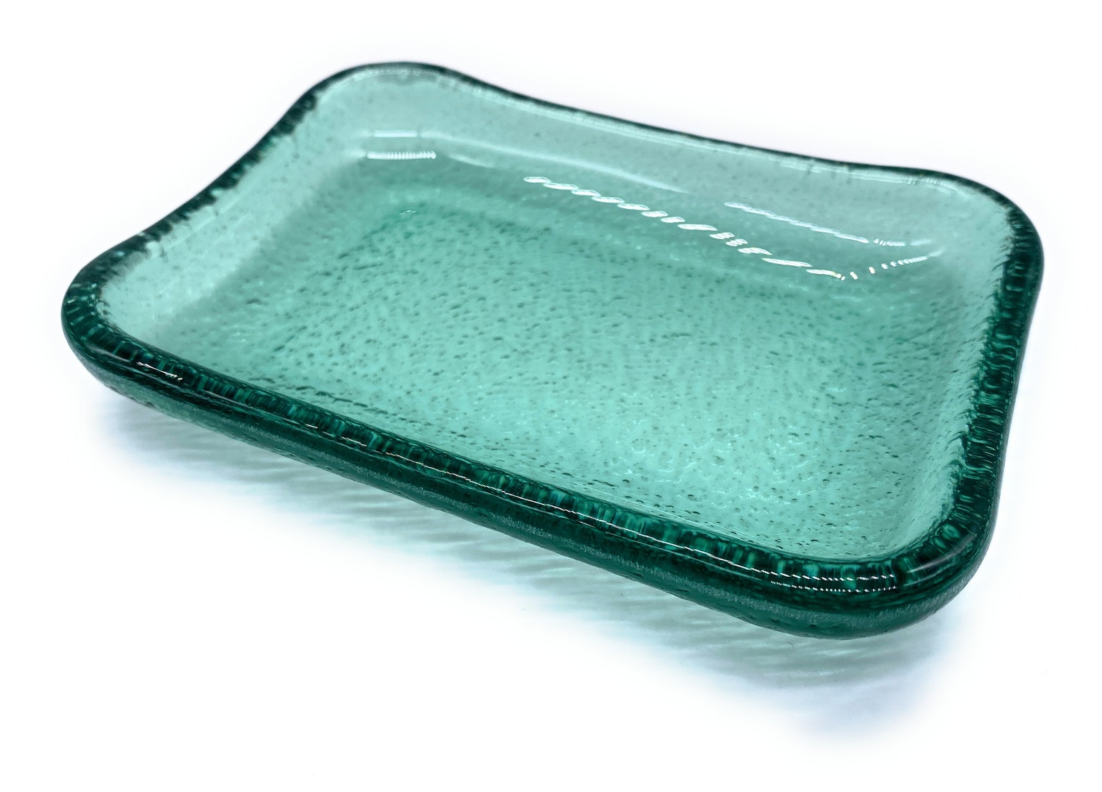 Recycled Glass Plate. Handmade Glass Plate. Artistic Glass Etsy UK